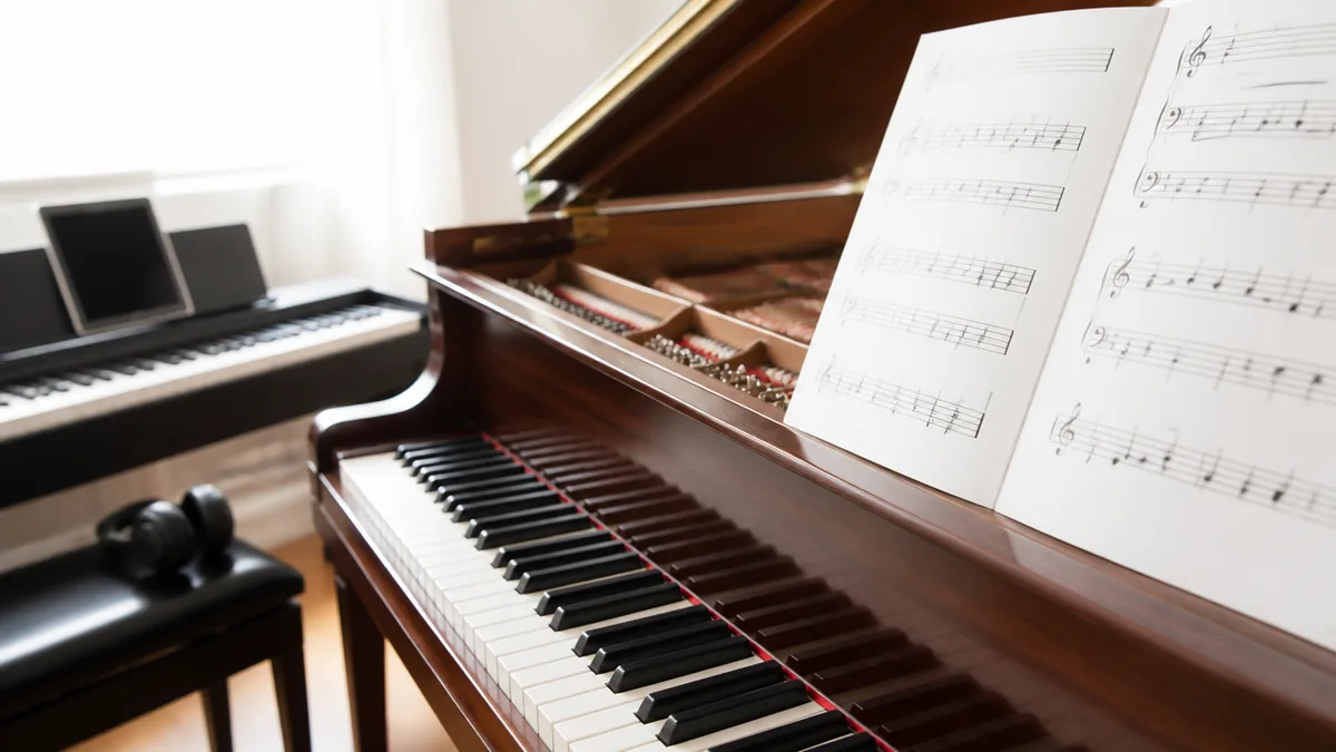 線の音と間の音、2列に分けると五線は読めるの解説画像