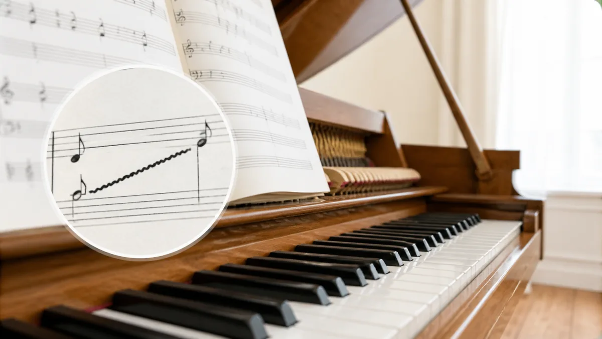 2つの音を結ぶ長いなみなみはグリッサンドの解説画像